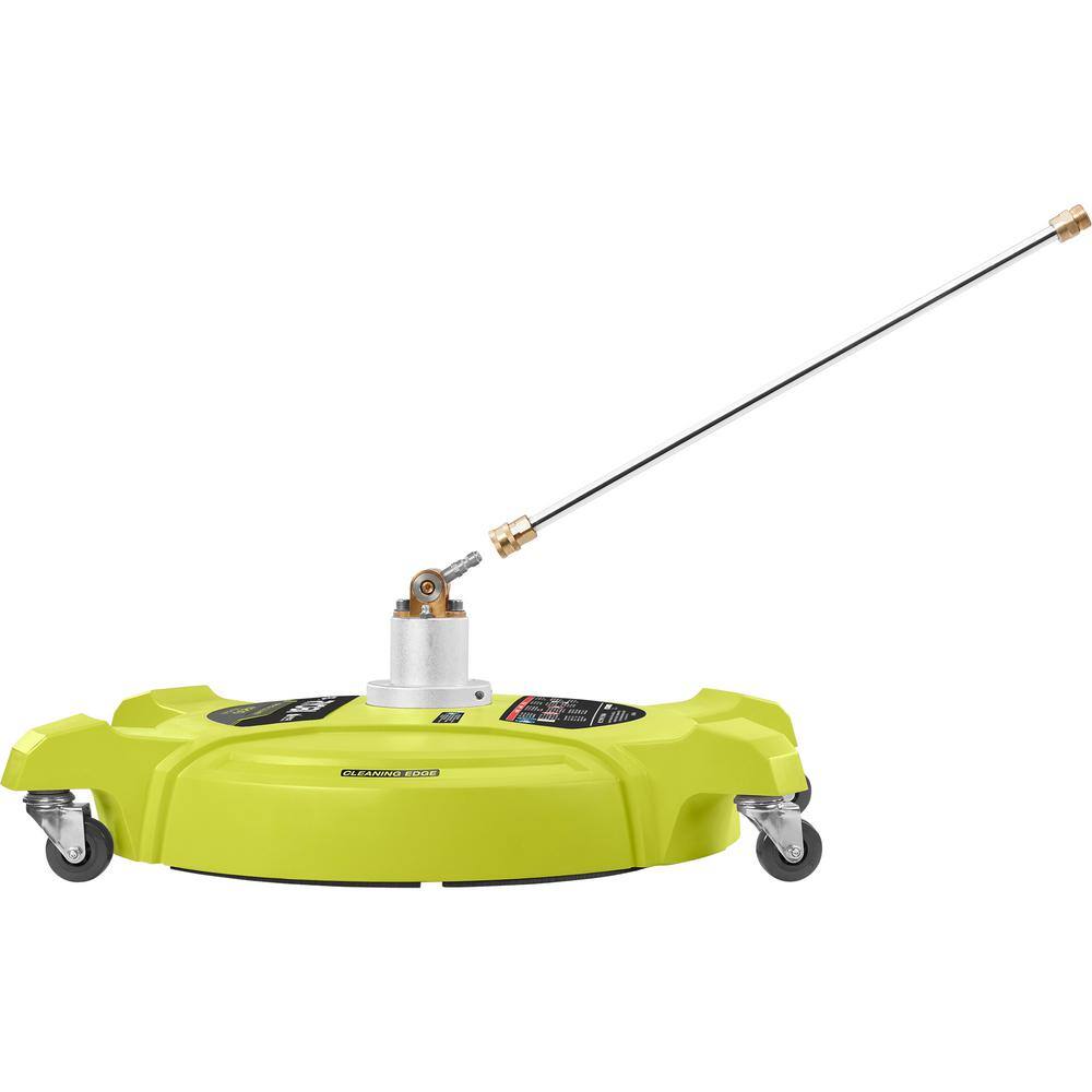 RYOBI 18 in. 4200 PSI Quick Connect Pressure Washer Surface Cleaner for Gas Pressure Washers with Caster Wheels RY31018