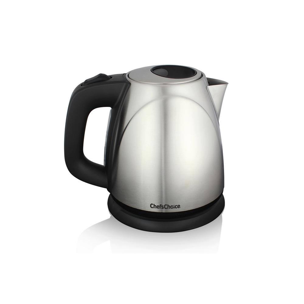 Chef'sChoice 4-Cup Cordless Stainless Steel Electric Kettle with Automatic Shut-Off 6730001