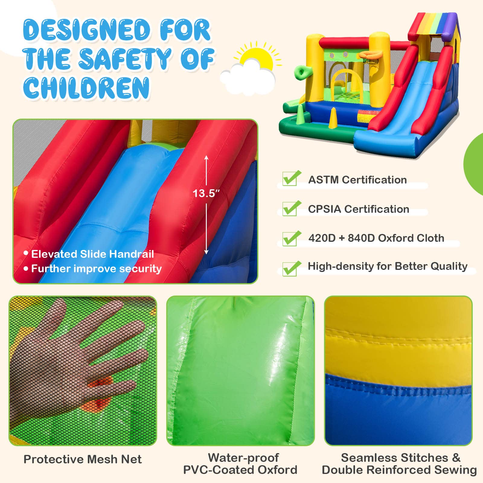 BOUNTECH Inflatable Bounce House with Ball Pit