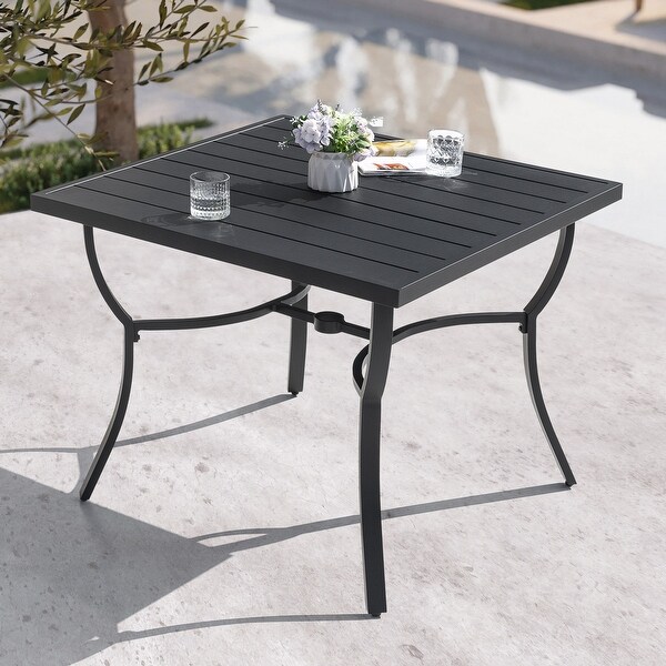 Nuu Garden Patio 36 in. Aluminum Dining Table