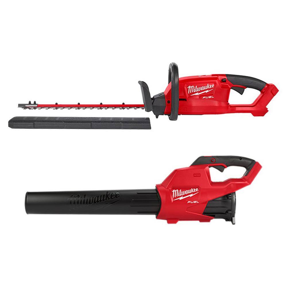 MW M18 FUEL 18 in. 18V Lithium-Ion Cordless Brushless Hedge Trimmer with Blower Combo (2-Tool) 3001-20-2724-20