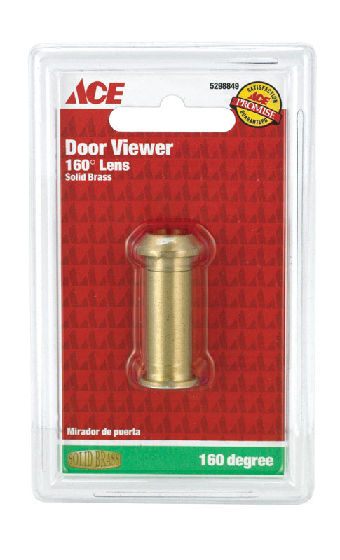 Ace 0.5 in. D 160 deg Bright Brass Door Viewer