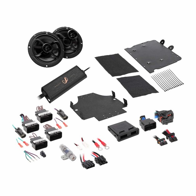 Infinity Perfect 2spksys 2 speaker Plug n play Kit Compatible With 2014 Up Harley Streetglide road Glide