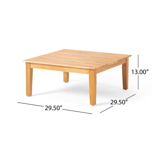 Loft Acacia Wood Outdoor Coffee Table by Christopher Knight Home