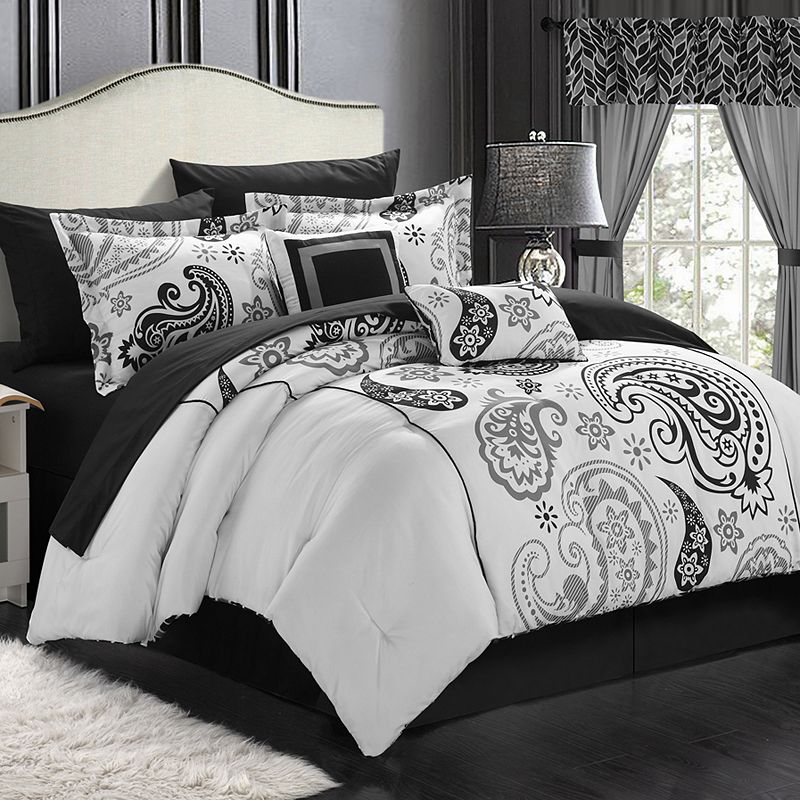 Chic Home Olivia 20-piece Paisley Print Reversible Bed Set