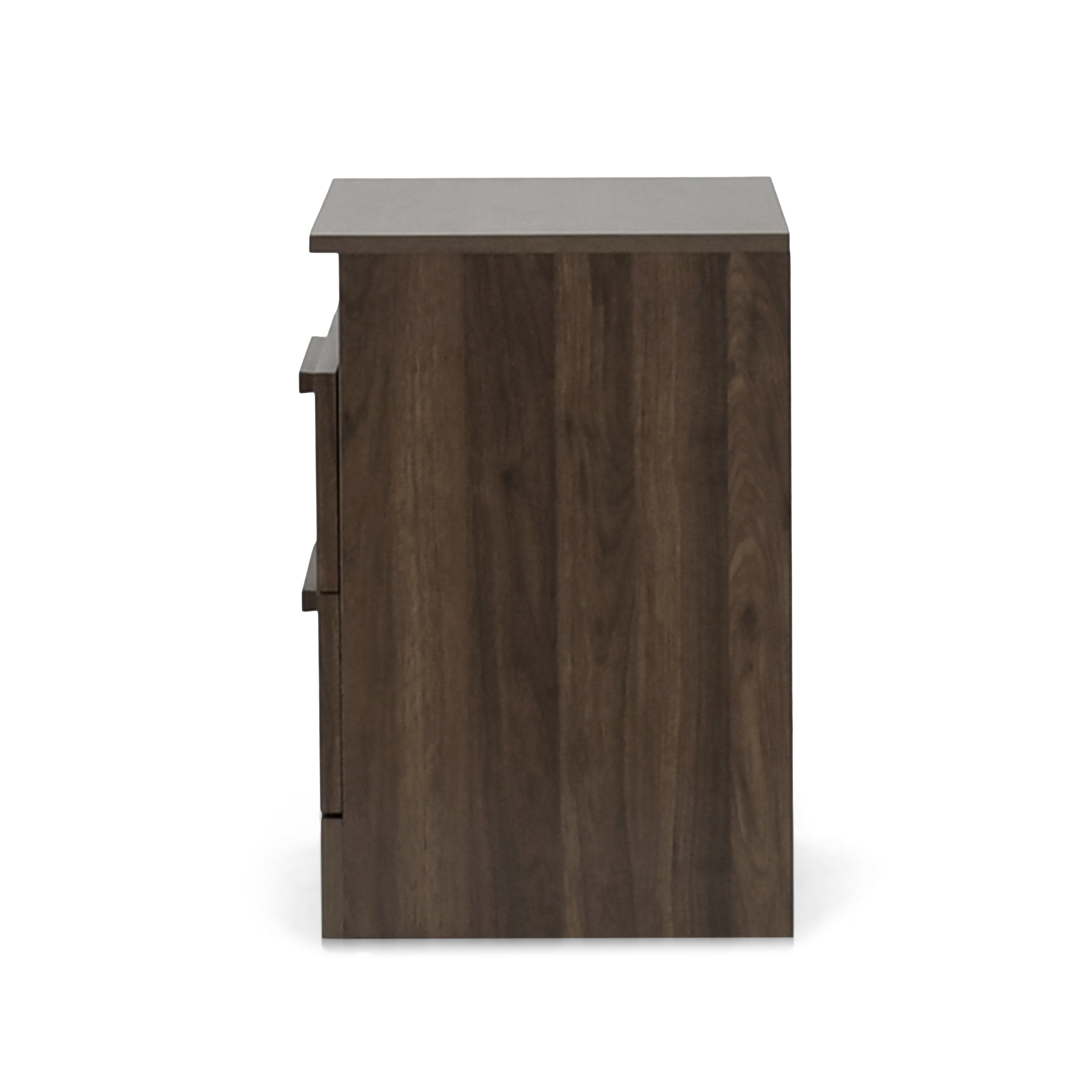 Broxon Rustic 2 Drawer Nightstand