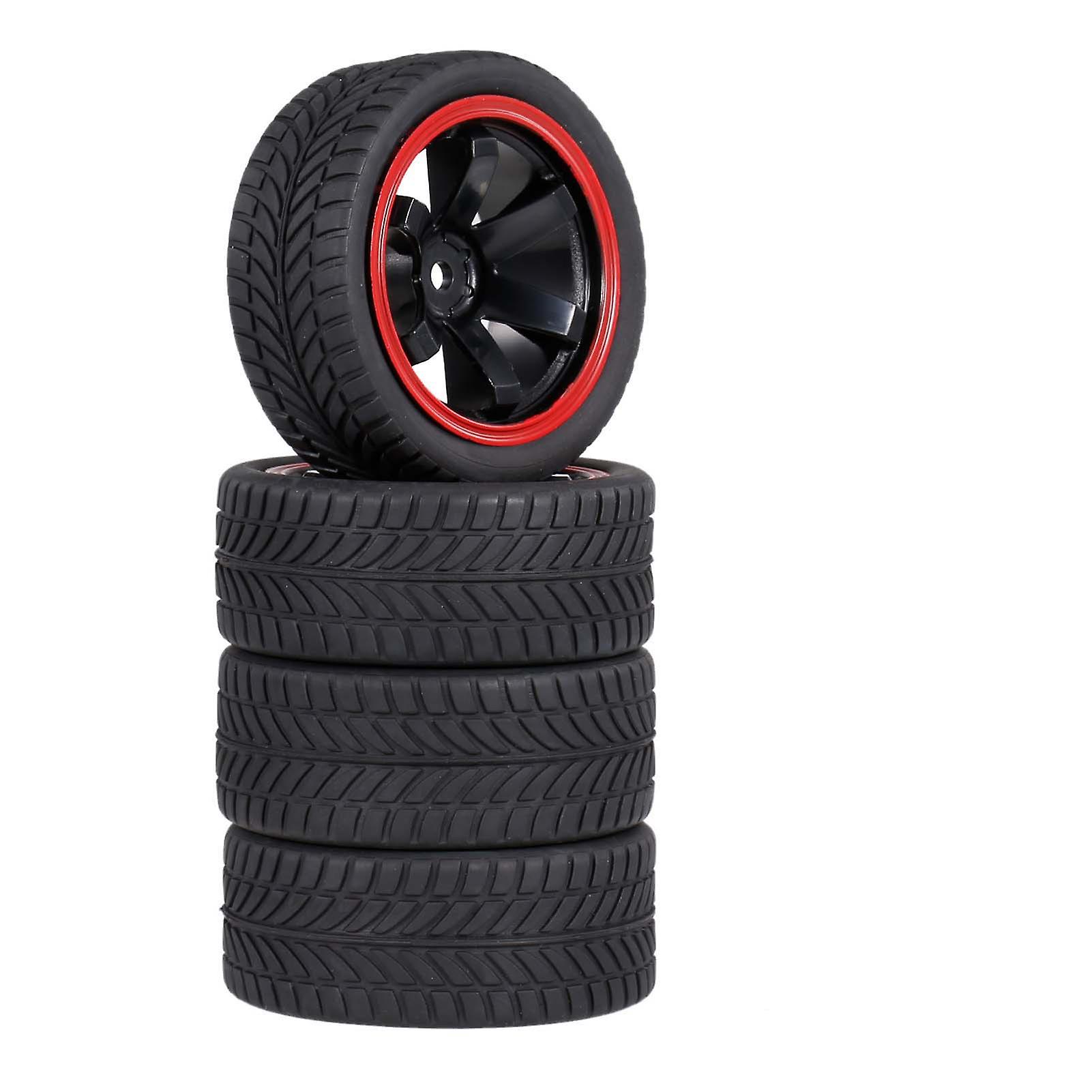 4pcs 1/10 Rubber Tire Rc Racing Car Tires For Hsp Redcat Traxxas Tamiya Hpi Rc Car Part Diameter 65mm Tires