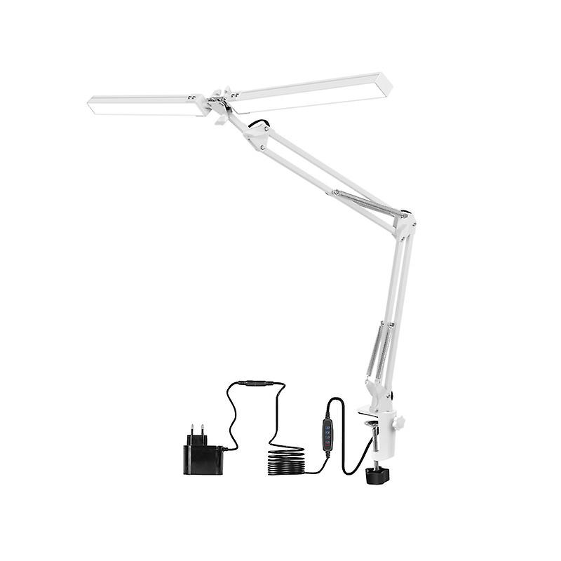 Eu/us 12v Reading Desk Lamp With 96pcs Led Lights Adjustable Swing Arm Lamp With Clamp  Folding Light For Office/study/working