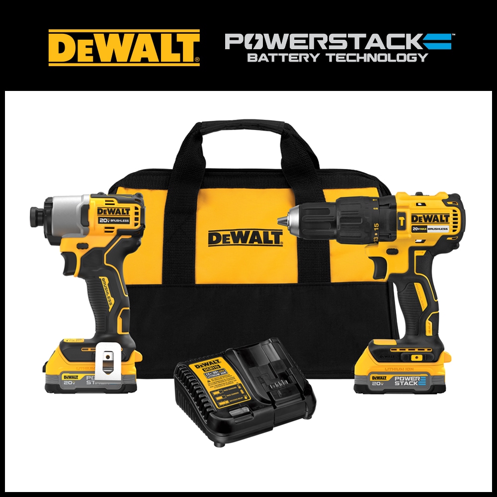 Dewalt DCK279C2 20V MAX Brushless Lithium-Ion Cordless Hammer Drill and Impact Driver Combo Kit with Compact Batteries