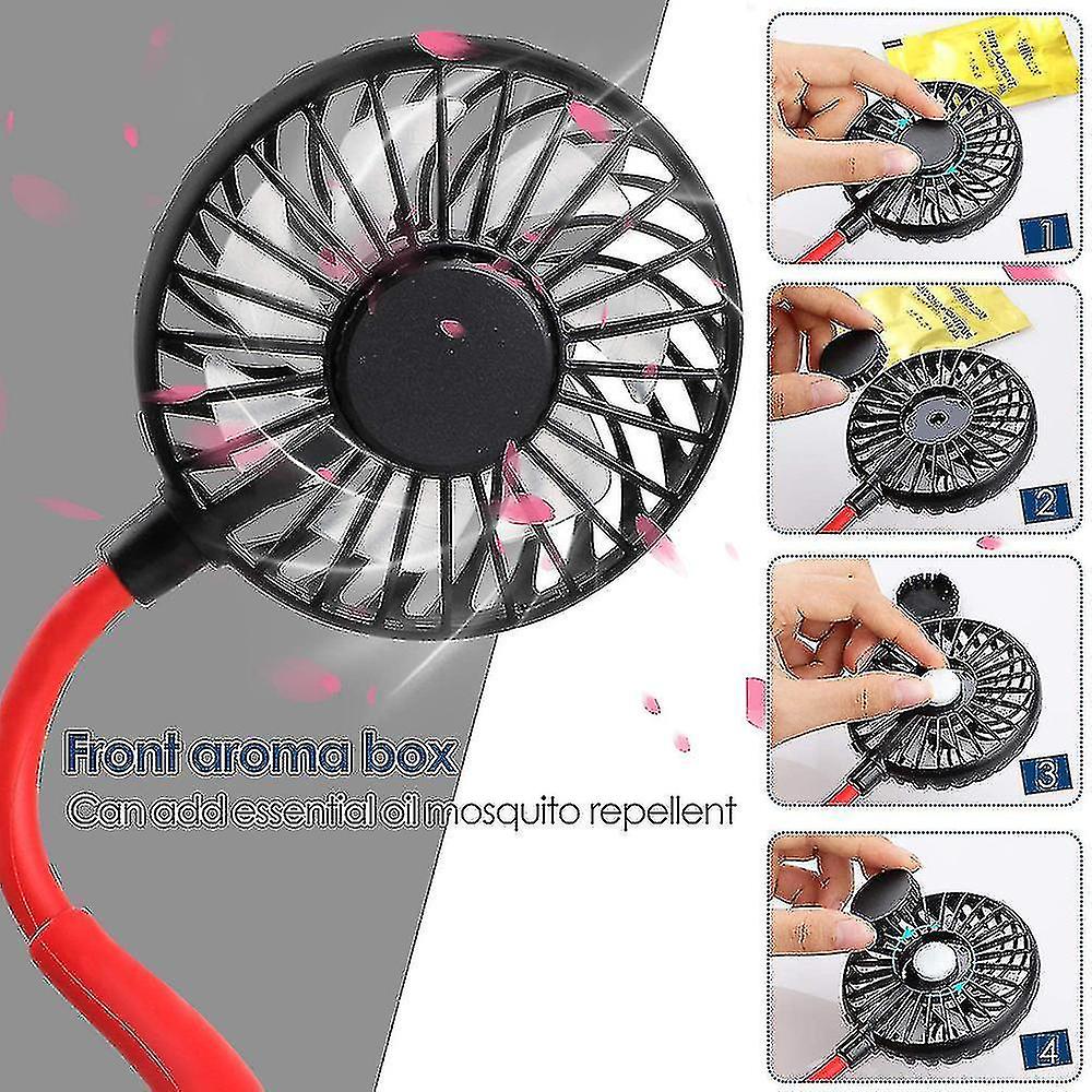 Clip Fan Rechargeable Battery Operated Clip On Mini Desk Fan，black