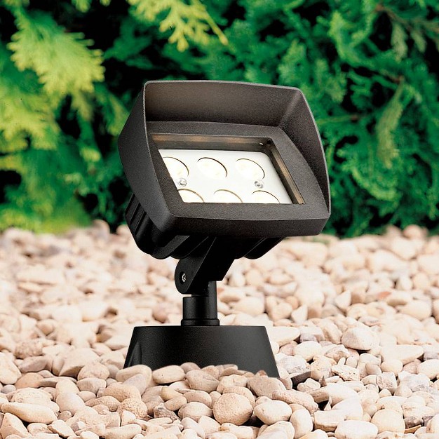 High Black Led Landscape Flood Lights Set Of 2