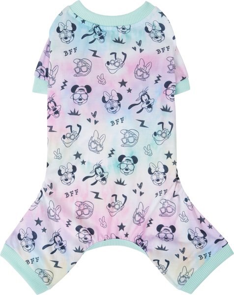 Disney Mickey and Friends Tie Dye Dog and Cat Jersey PJs