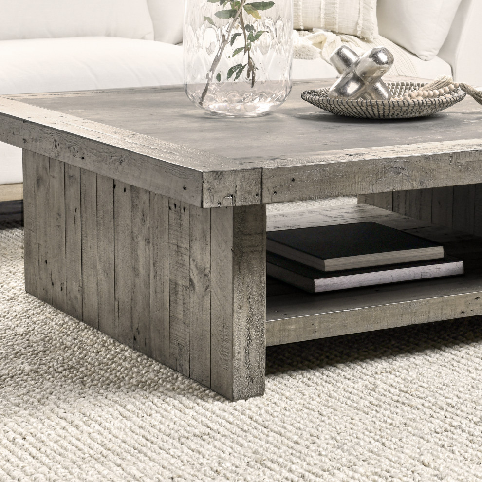 Stonebridge Square Coffee Table by Kosas Home   Farmhouse   Coffee Tables   by Kosas  Houzz