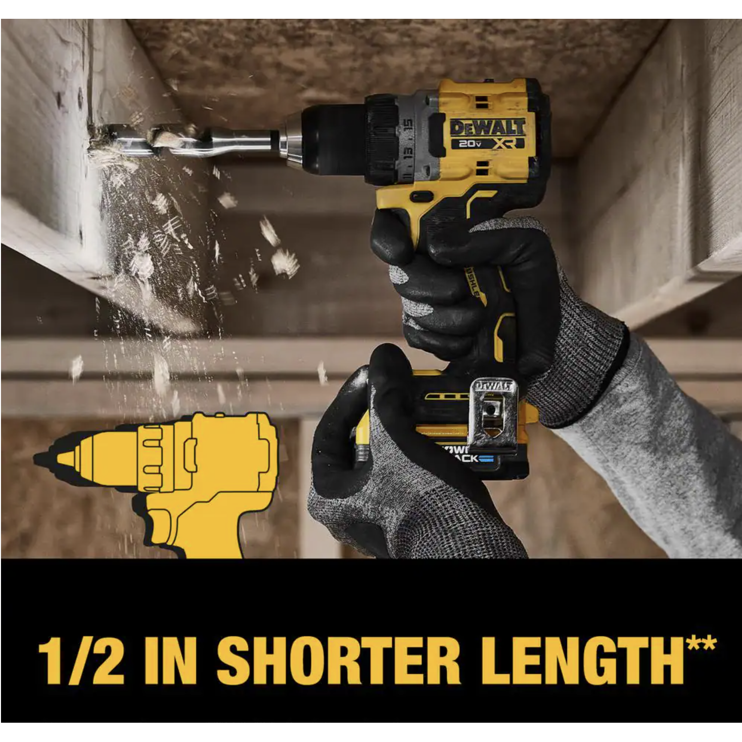 Dewalt 20-Volt Max XR Lithium-Ion Cordless Compact 1/2 in. Drill/Driver Kit