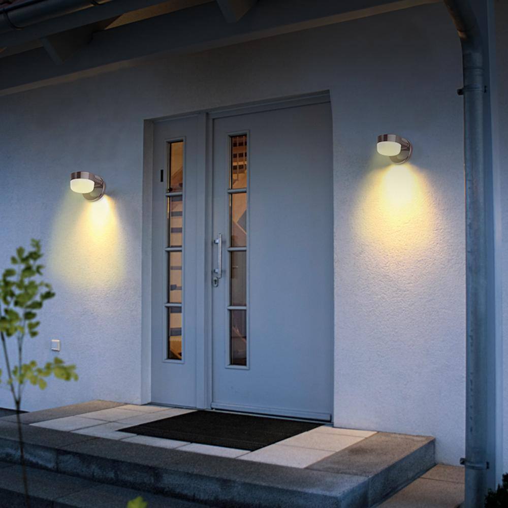 Commercial Electric 50W Equivalent Integrated Outdoor LED Wall Pack Light 900 Lumens Dusk to Dawn Outdoor Security Light (4-Pack) PHX12-PC-3K-BZ-4PK