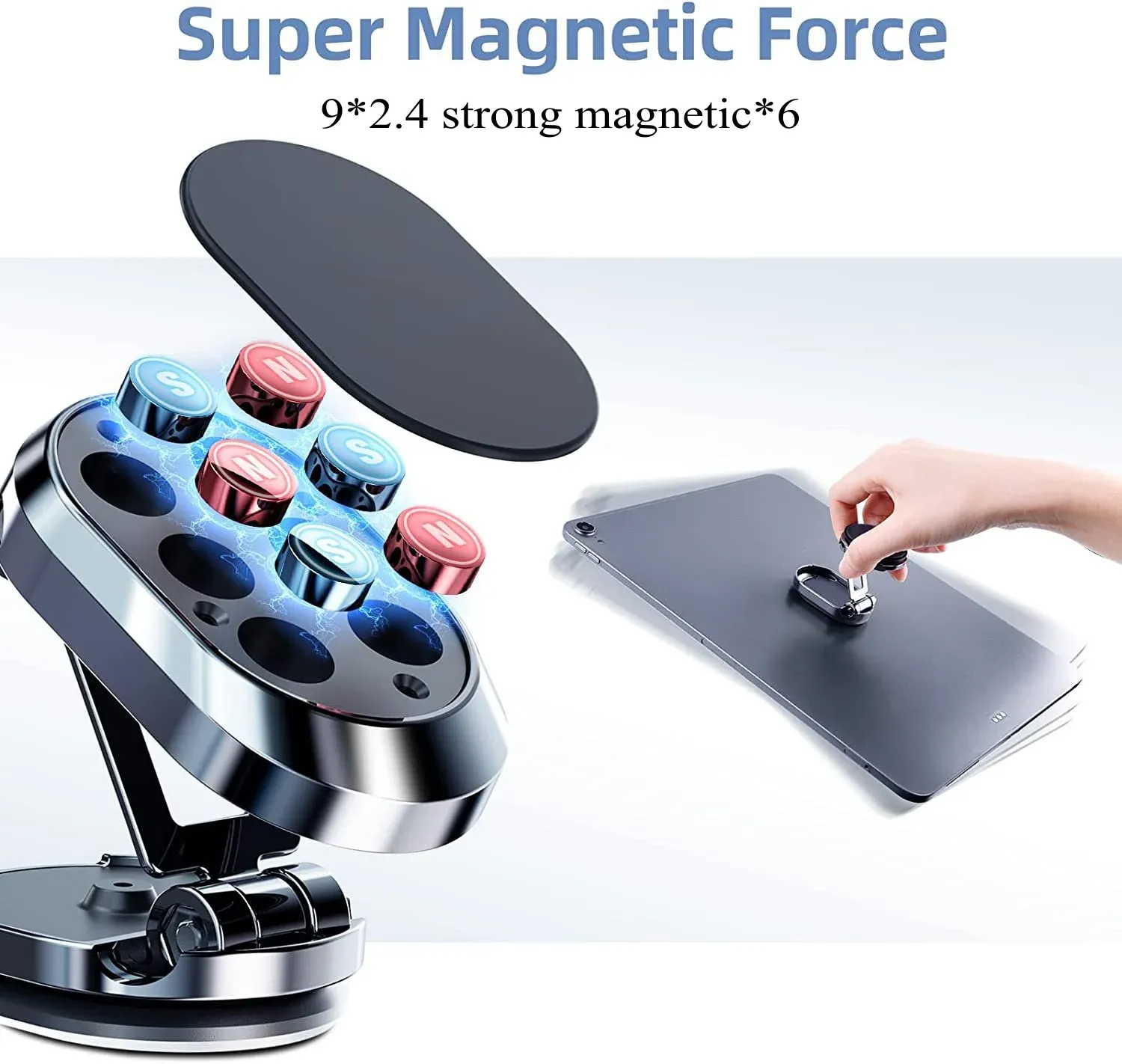 (🎅Flash Sale-49% Off ) 2022 NEW Foldable Magnetic Car Phone Mount (