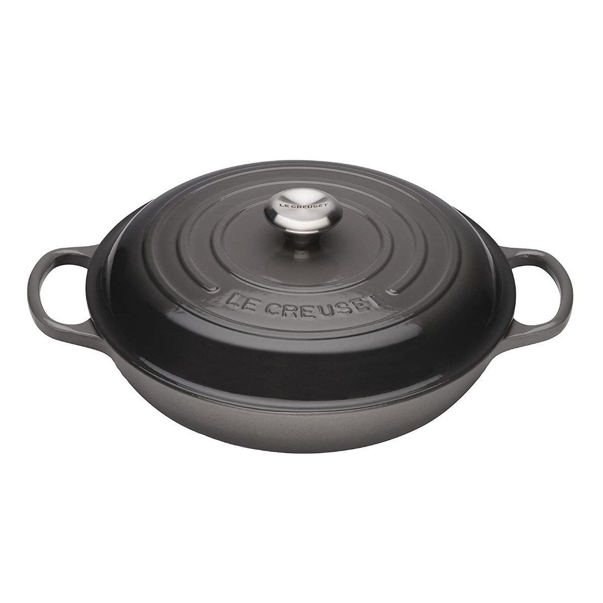 Oyster Grey 10-Piece Signature Cookware Set with Stainless Steel Knobs | Le Creuset