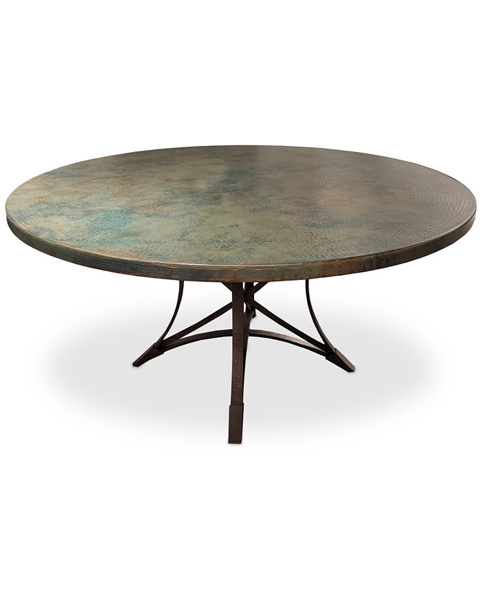 Furniture Laredo Copper Verde 54 Round Dining Table