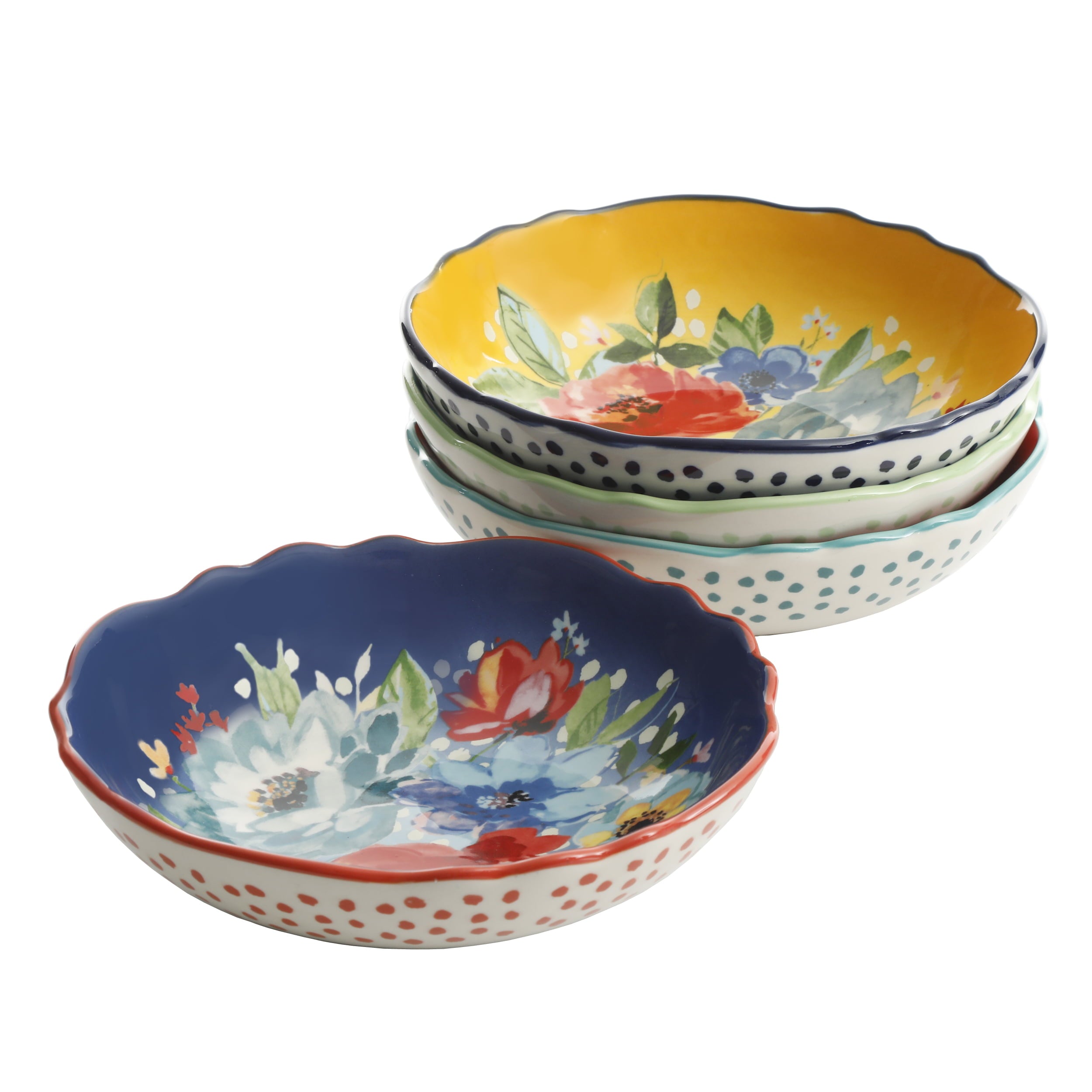 The Pioneer Woman Melody 4-Piece Pasta Bowl Set