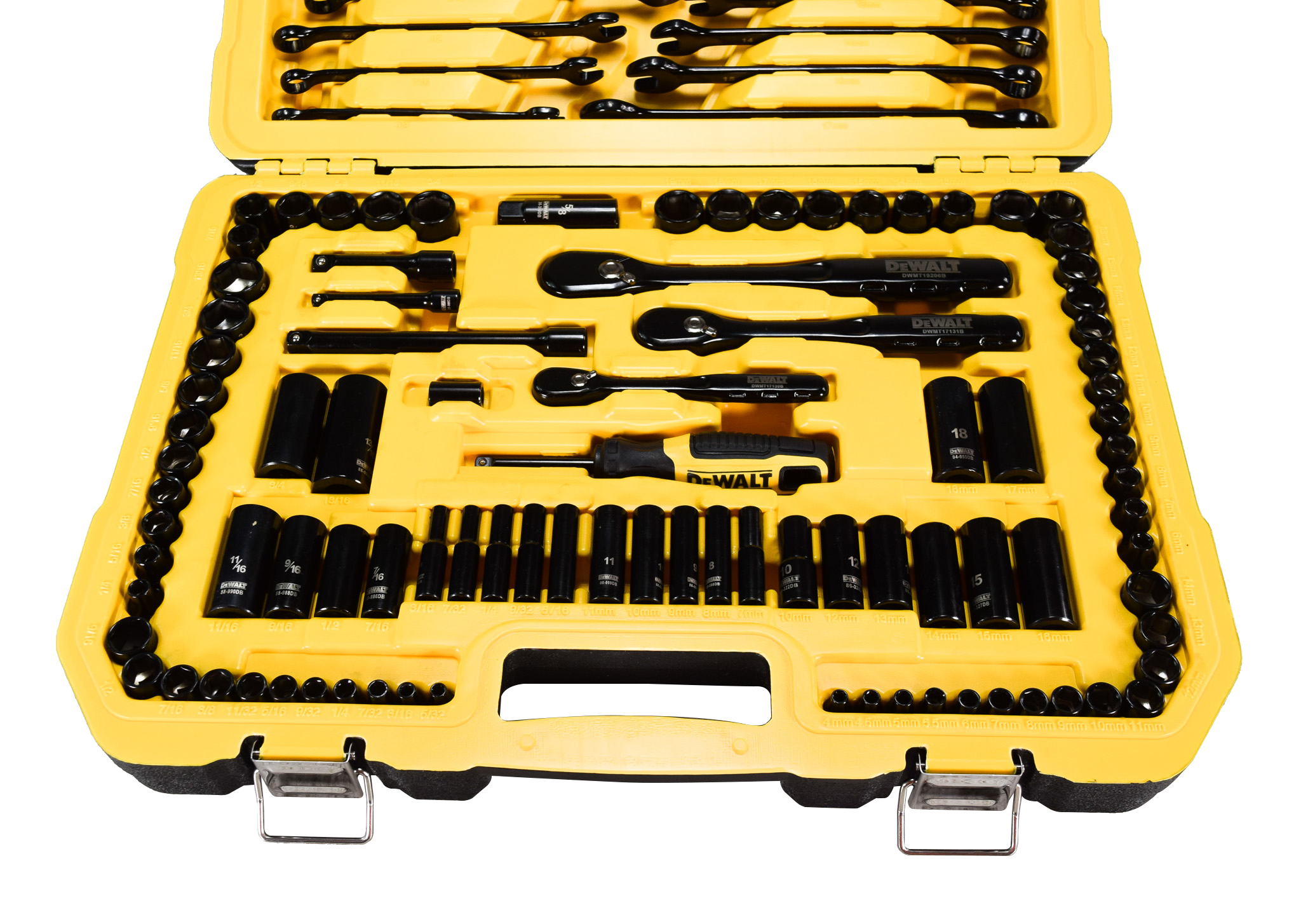 DW 184-piece Polished Black Chrome Mechanics Tool Set