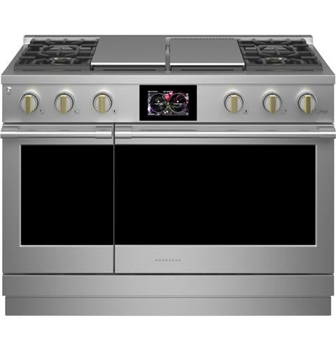 Monogram ZDP484NGTSS 48quot DualFuel Professional Range with 4 Burners