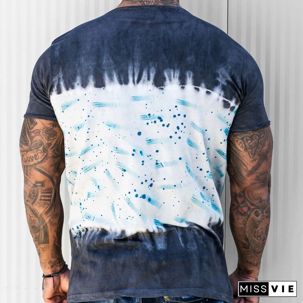 Spring Trend Punk Tie-Dye Slim T-Shirt