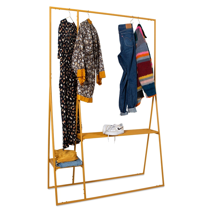 Open wardrobe rack - ginger orange