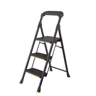 Gorilla Ladders 3-Step Pro-Grade Steel Step Stool 300 lbs. Load Capacity Type IA Duty Rating (9ft. Reach Height) GLHD-3