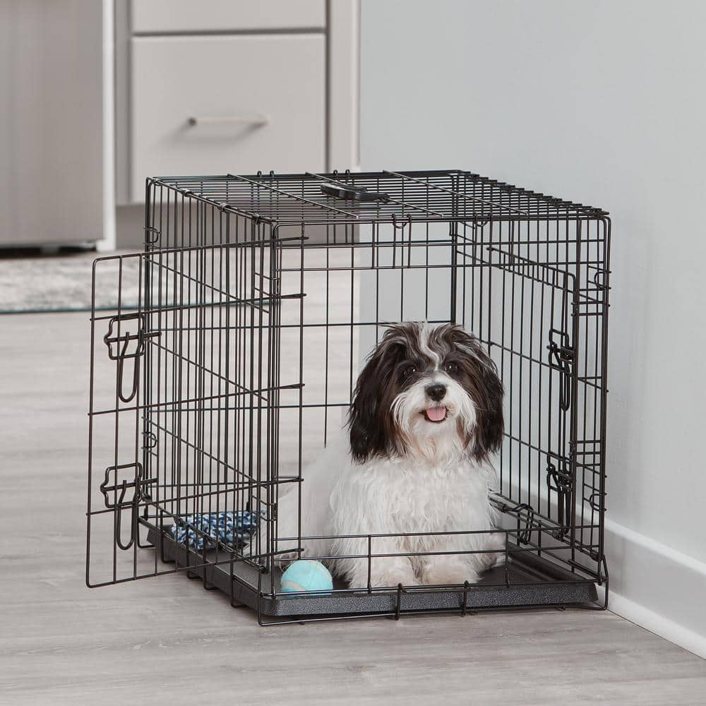 PRIVATE BRAND UNBRANDED 24 in. D x 20 in. H x 18 in. W Small Collapsable Dog Crate Kennel 308592B