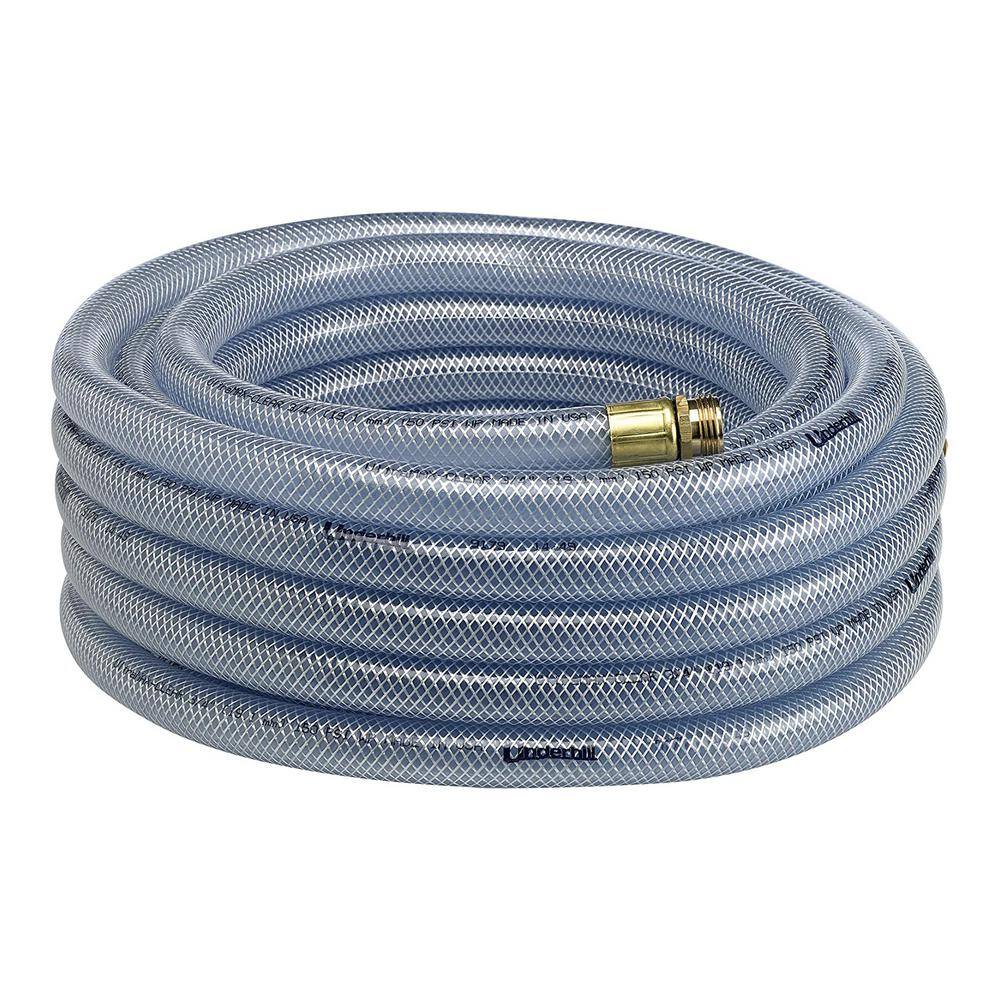 Underhill UltraMax Clear Premium 1 in. x 100 ft. Heavy-Duty Garden Water Hose H10-100C