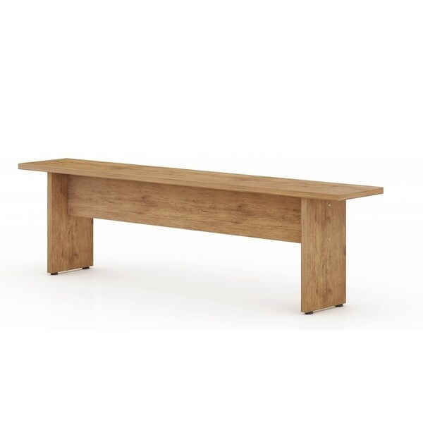 The Gray Barn Botarga Rustic Country Brown Wood Dining Room Bench