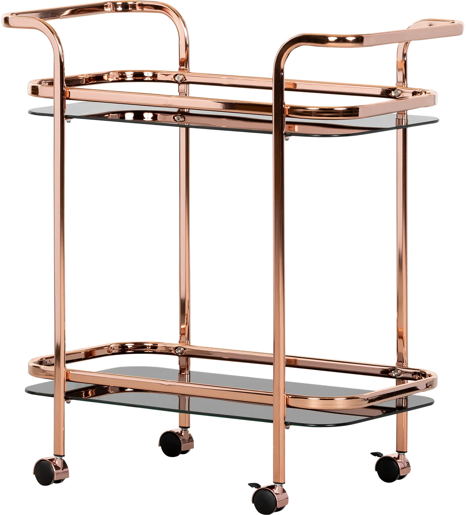 Maliza Rose Gold Bar Cart - South Shore