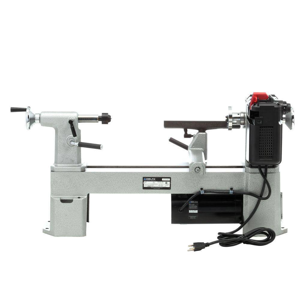 Delta 12-12 in. Mini- Wood Lathe with Variable Speed 46-460