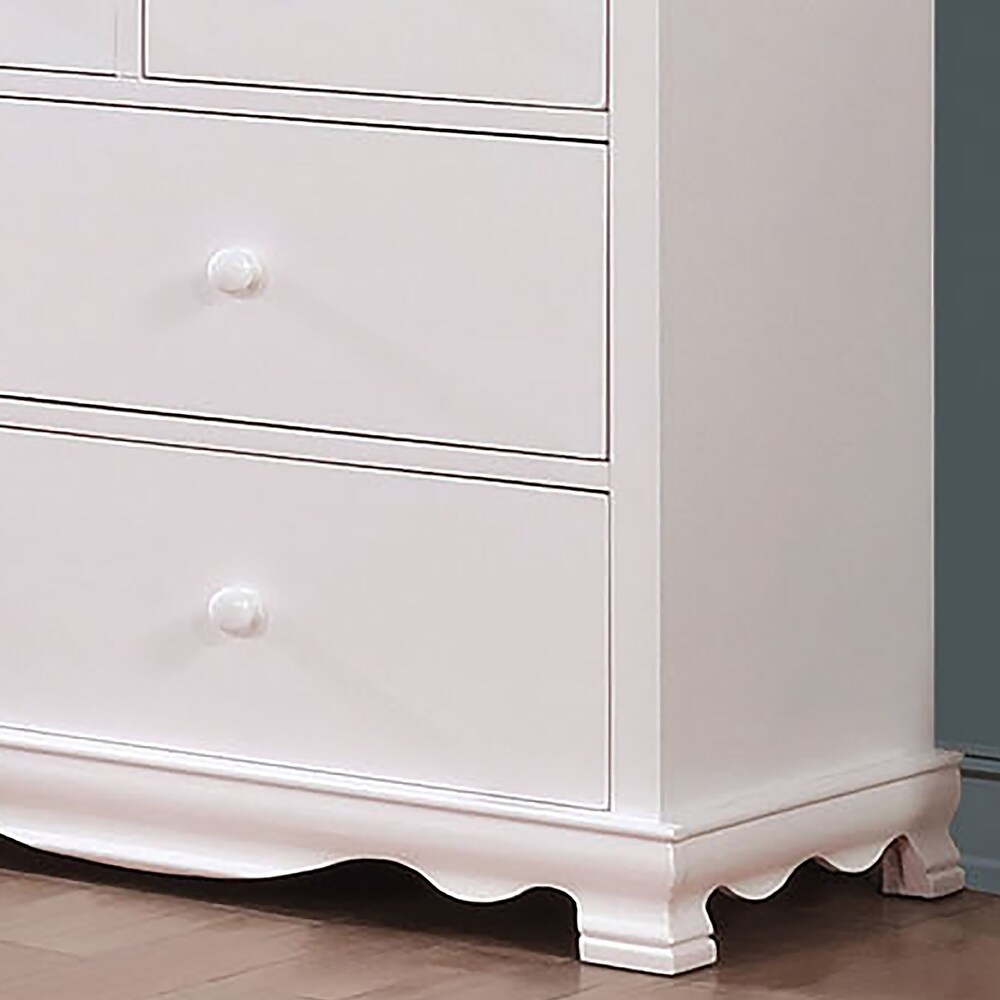 Jevi Contemporary 56 inch Wide 7 Drawer Wood Youth Dresser by Furniture of America