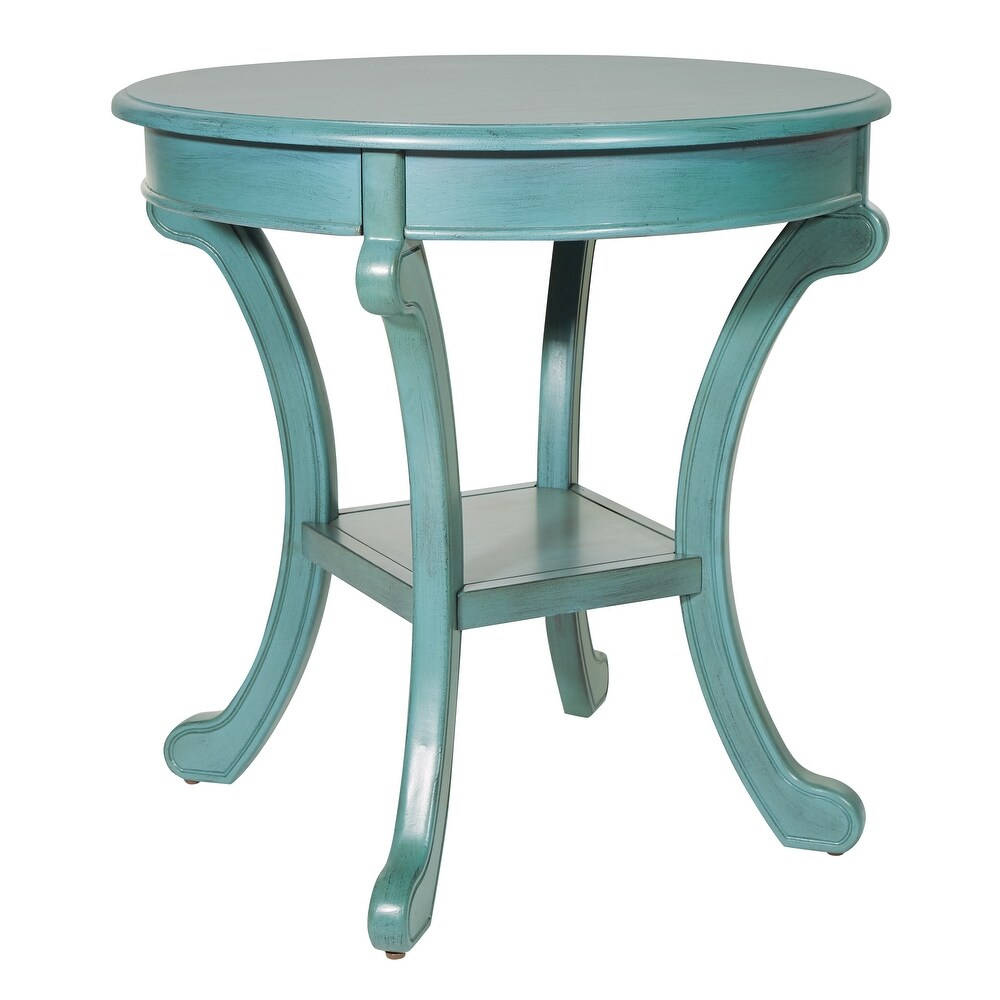 Copper Grove Korostyshiv Hand painted Transitional Accent Table