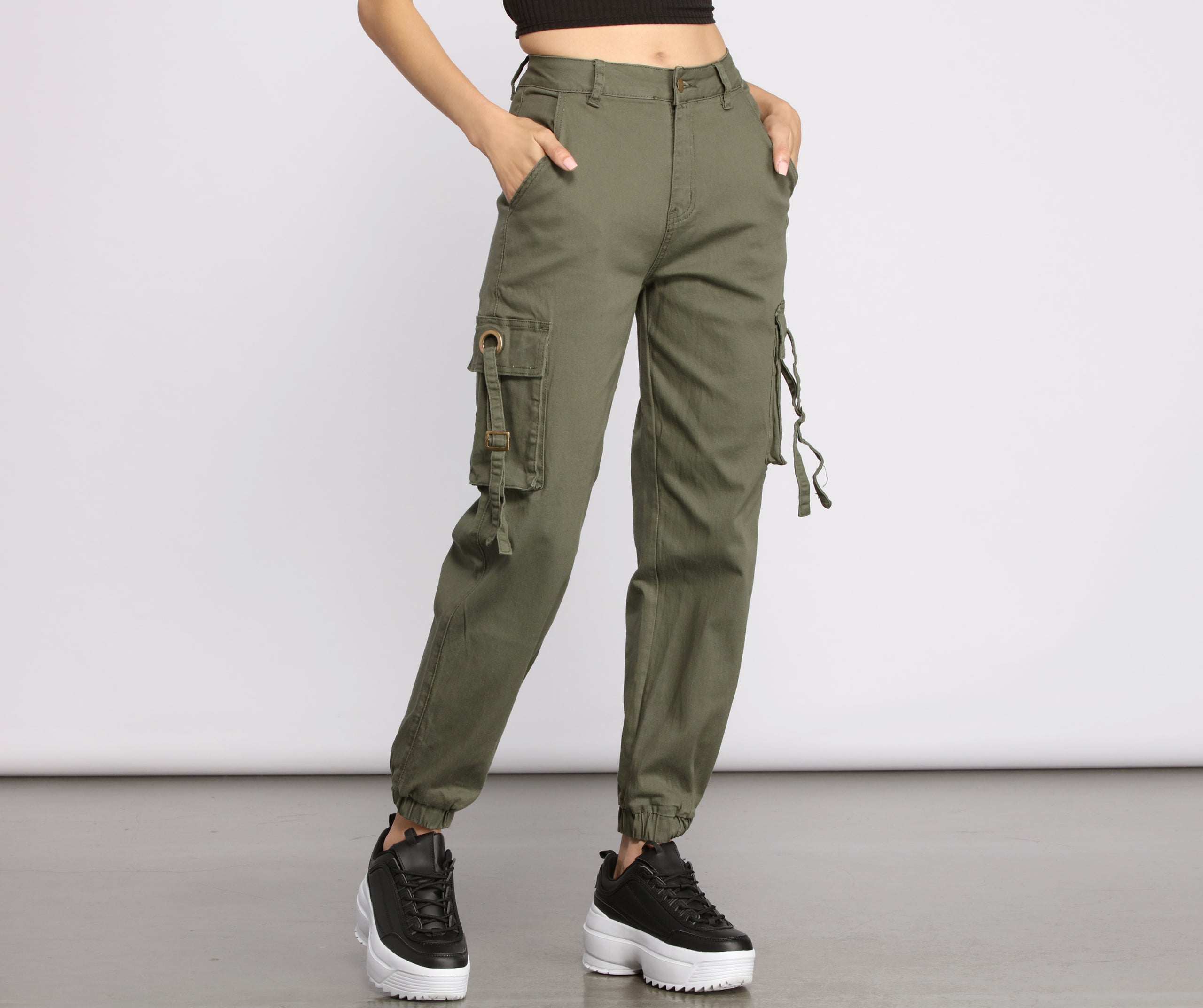 Casual Chic Cargo Jogger Pants