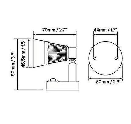 12v Led Reading Light， 3w Rv Interior Lighting With Switch Or Camper