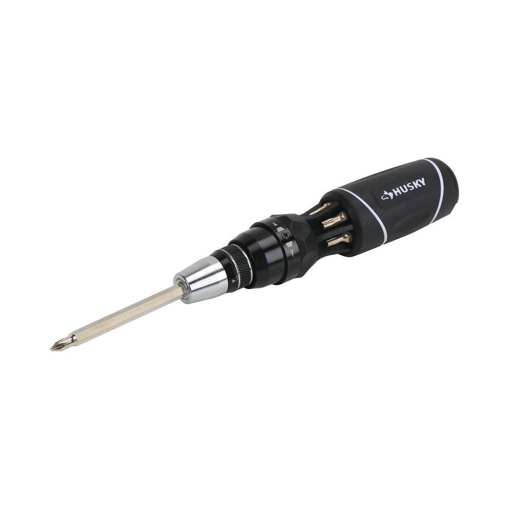 Husky 12 in 1 Quick Load Ratcheting Screwdriver 00009