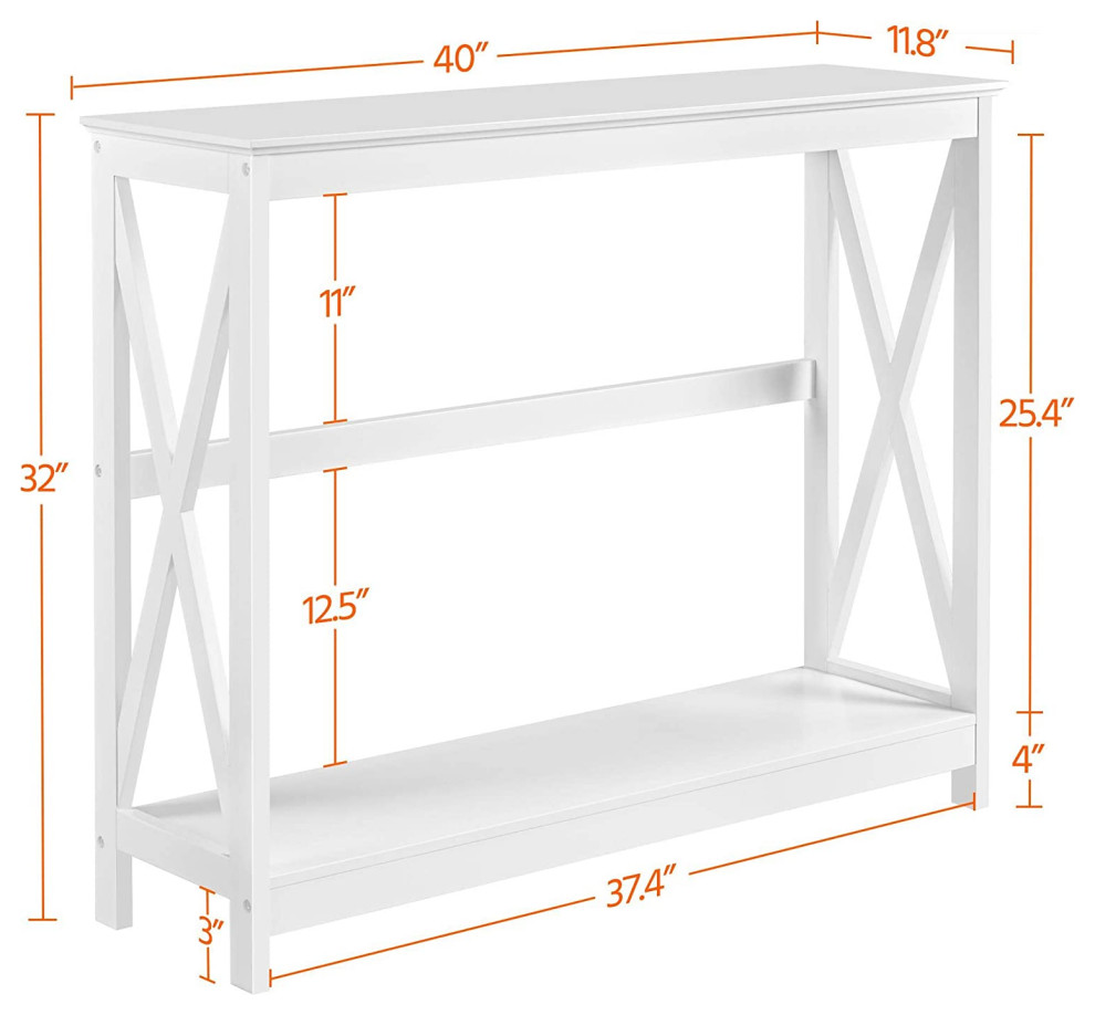 Modern 2 Tier Entryway Table   Transitional   Console Tables   by Imtinanz  LLC  Houzz