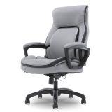 Shaquille O'Neal Amphion Ergonomic Bonded Leather High-Back Executive Chair， Gray