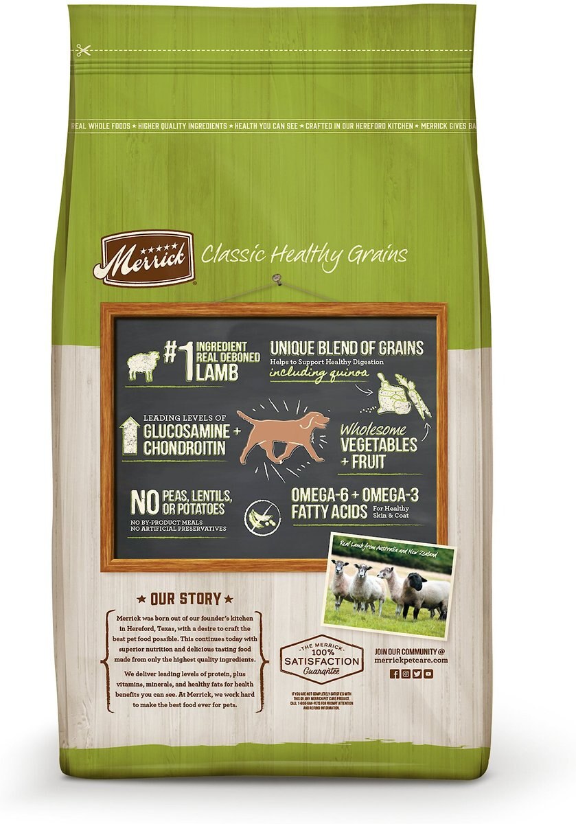 Merrick Classic Healthy Grains Lamb + Brown Rice Recipe with Ancient Grains Adult Dry Dog Food