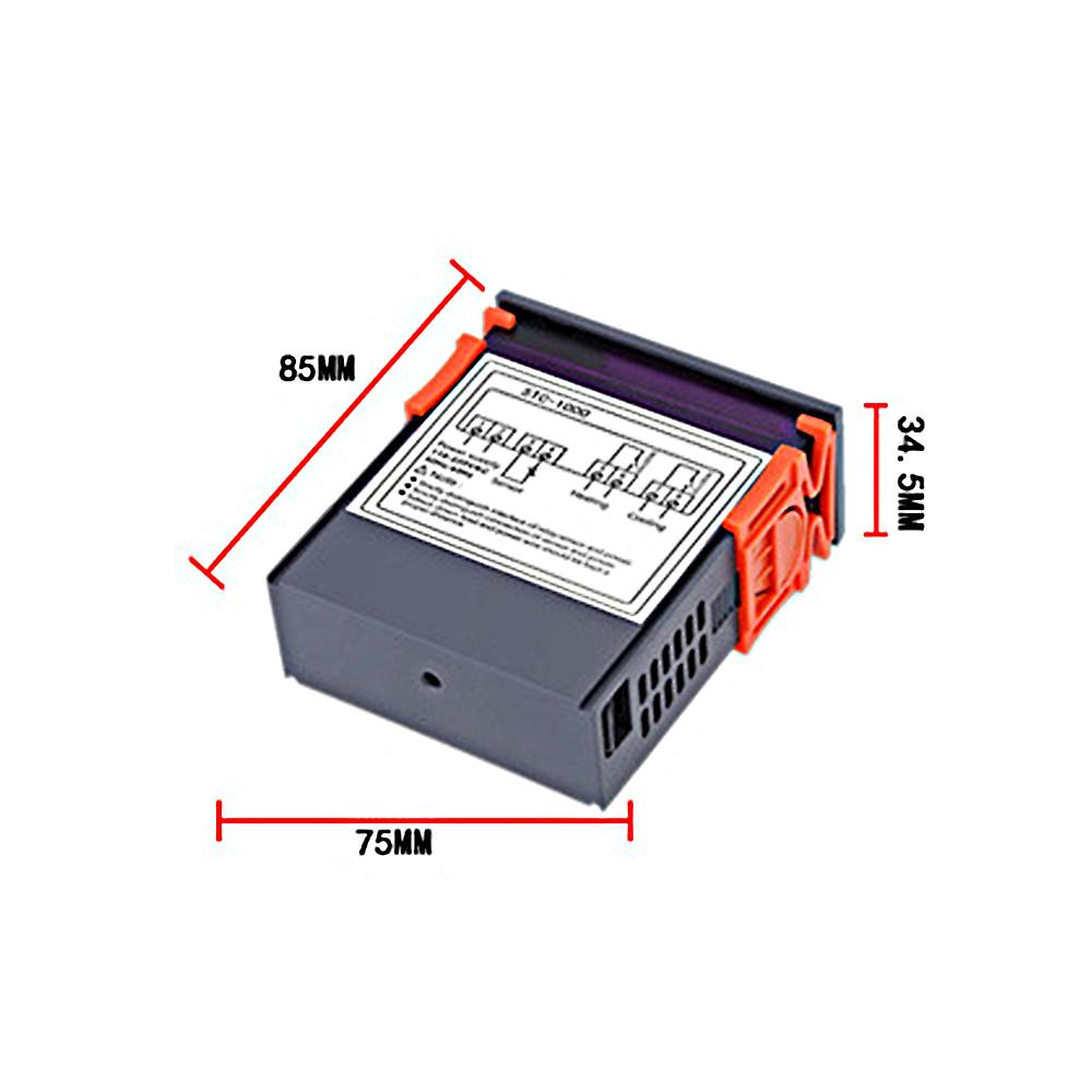 Stc-3000 Digital Temperature Switch Controller   Display Heating Cooling Relay Ntc Sensor Temp Control Thermostat For Freezer Fridge Hatching