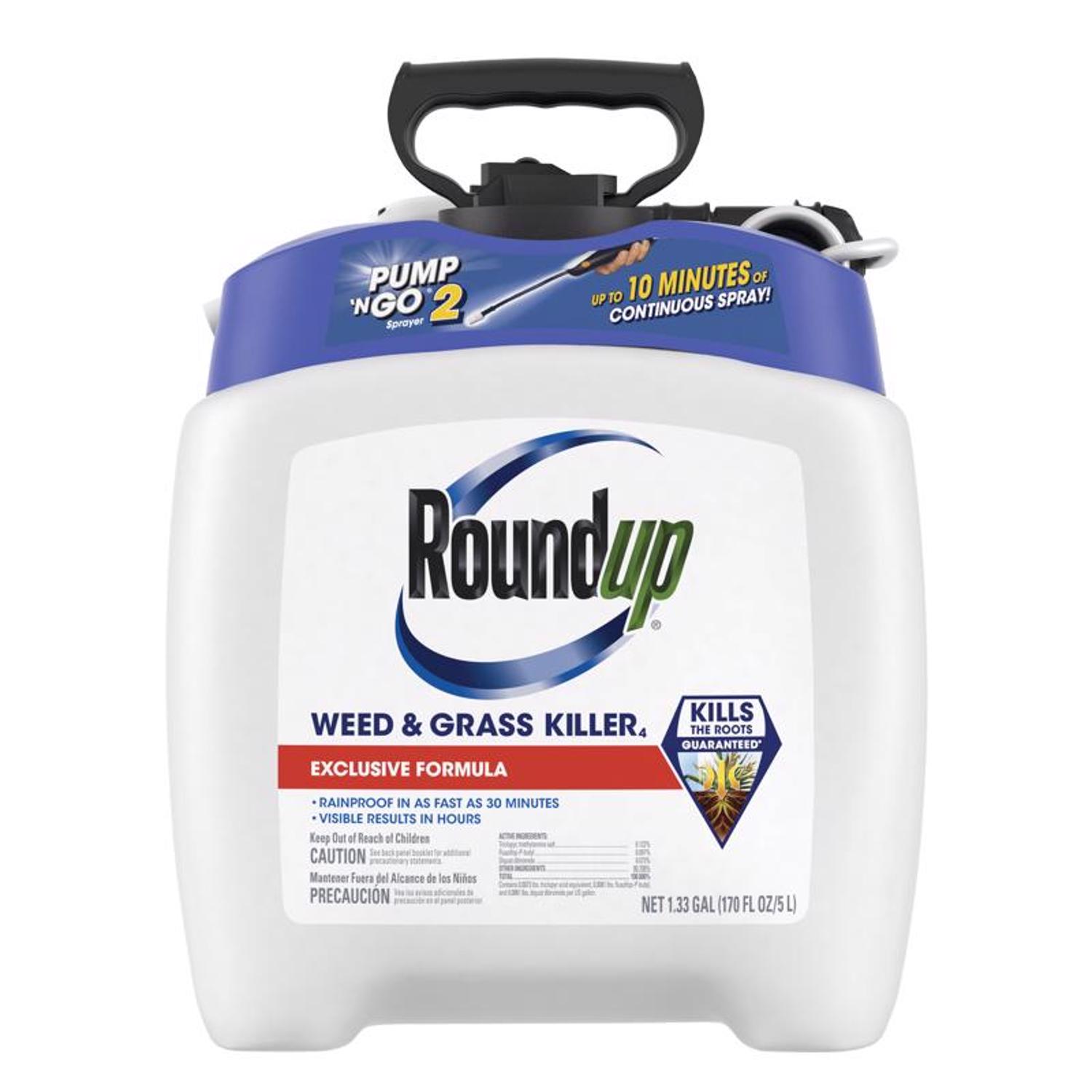 Roundup Pump N Go Weed and Grass Killer RTU Liquid 1.33 gal