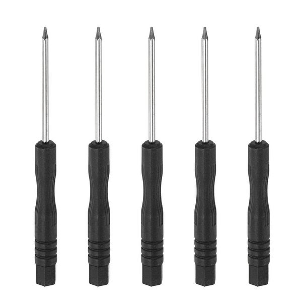 0.8mm Mini Star Screwdriver for Watch Eyeglasses Electronics Repair， 5 Pcs - Black - - 37422399