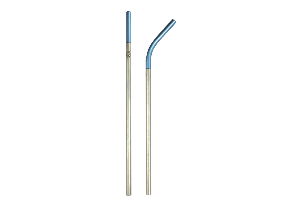 Silca Titanium Straw Set - Aqua