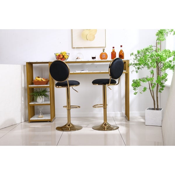 2pcs Bar Stools Round Seat High Quality Dining Chairs