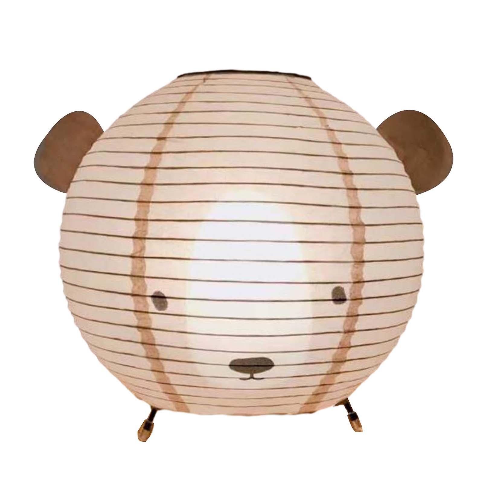 Bear Table Lamp Paper Lamp Shade Nightlight For Bedroom Cabinet Housewarming