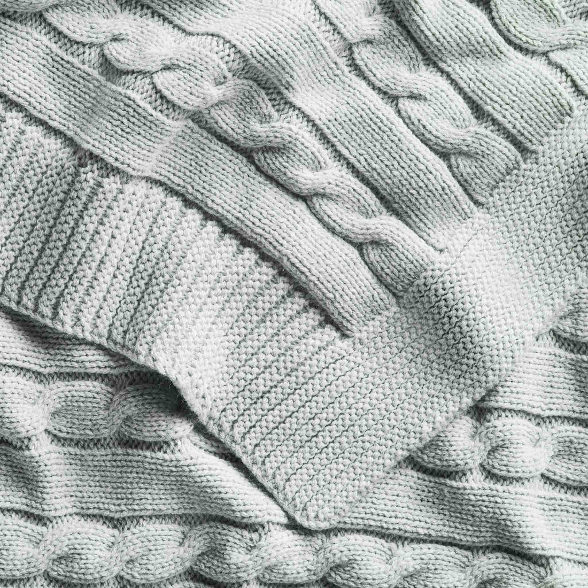 Cable Knit Throw Blanket