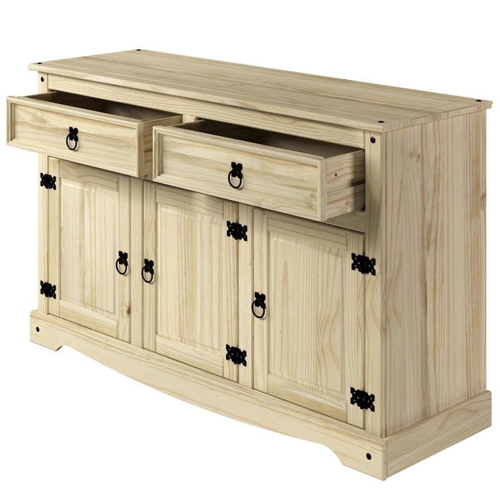 Wood Buffet Sideboard Corona Collection  Furniture Dash