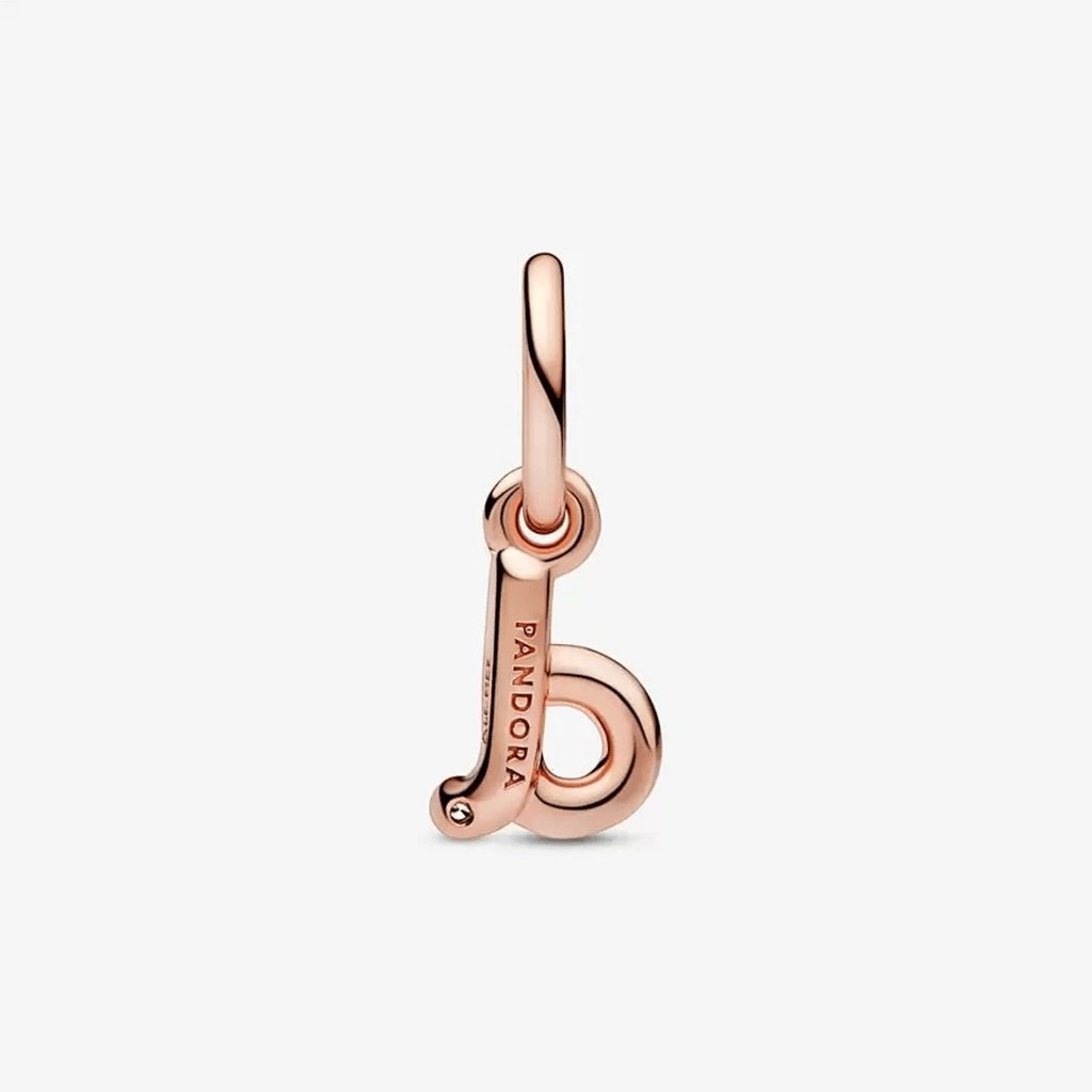 PANDORA  Letter D Script Alphabet Dangle Charm